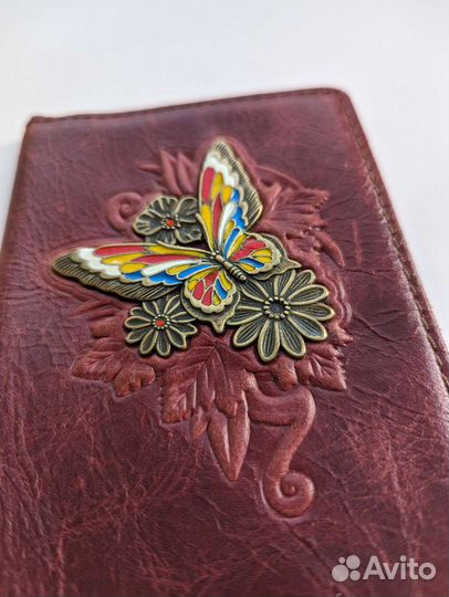 Обложка на паспорт женская натуральная кожа