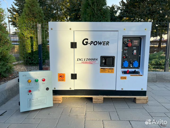 Генератор дизельный 12 кВт g-power