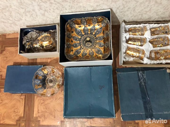 Ваза для фруктов богемия