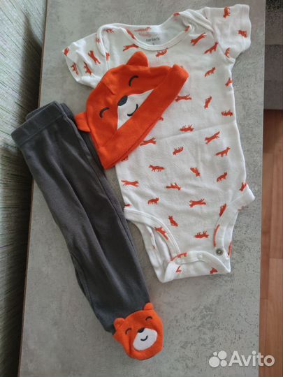 Одежда пакетом на новорождённых 62размер