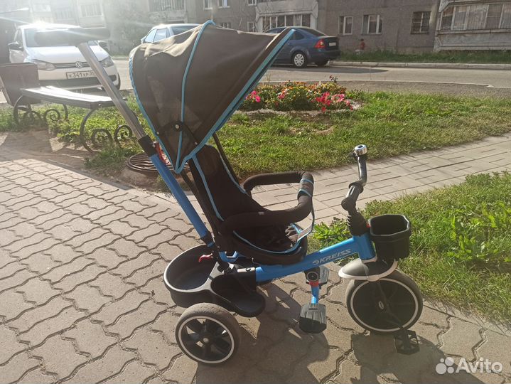 Велосипед коляска с ручкой