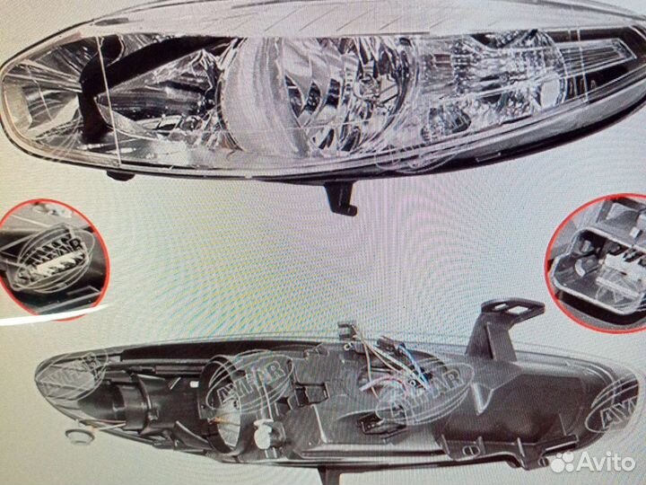 Фары передние флюенс