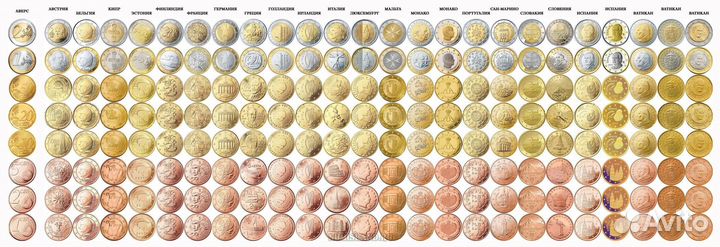 Обмен евро монетами