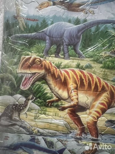 Пазл Larsen Динозавры 35 деталей