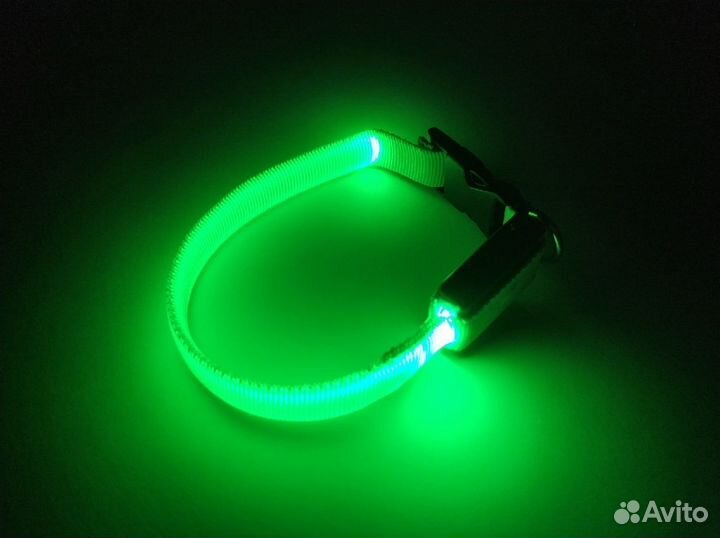 Светящийся ошейник для мелких пород собак