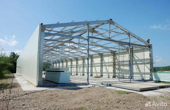 Монтаж металлоконструкций Ангары