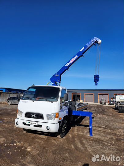 Бортовой грузовик Hyundai HD78 с КМУ Tadano, 2013
