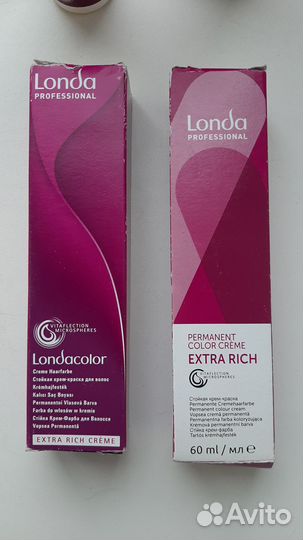 Londa. Краски 6/0 и 7/0 +окислительная эмульсия