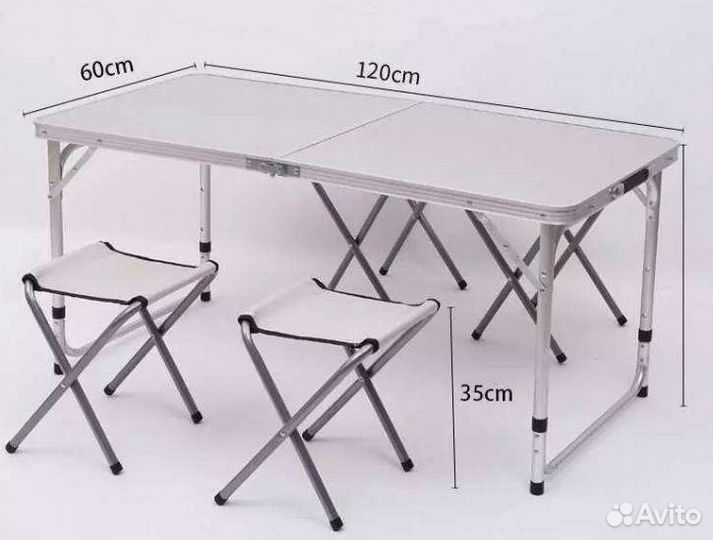 Mimir CH020 Туристический складной стол и 4 стула