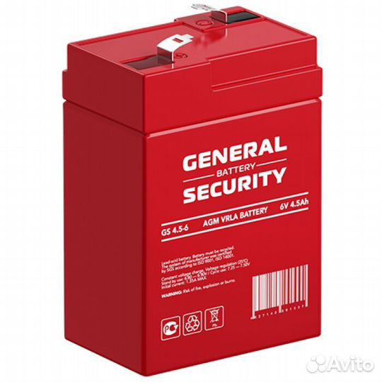 Аккумулятор General Security GS 4.5-6 оптом