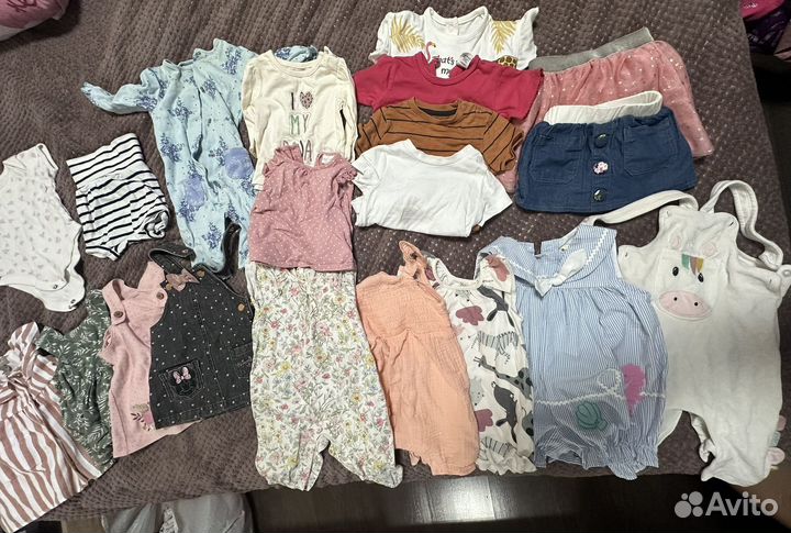 Вещи пакетом на малышку 3-6 месяцев (68р.)