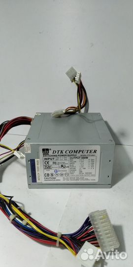 Блок питания DTK 300W PTP-3007 ATX без SATA 20 pin