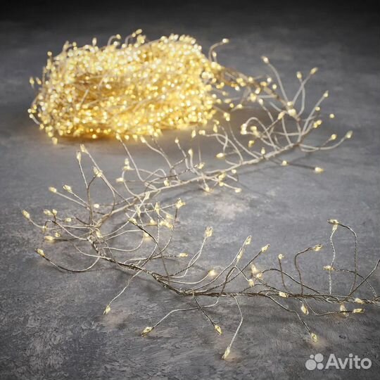 Гирлянда мишура светодиодная новогодняя 30 метров