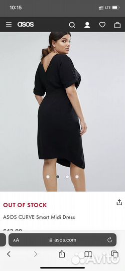Платье ASOS curve