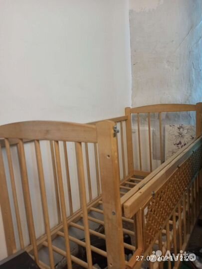 Детская кроватка качалка