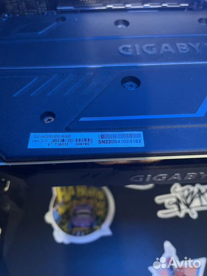 Видеокарта gigabyte GeForce RTX 2060 D6 6G