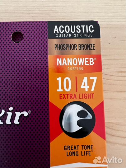 Струны для акустической гитары 10/47