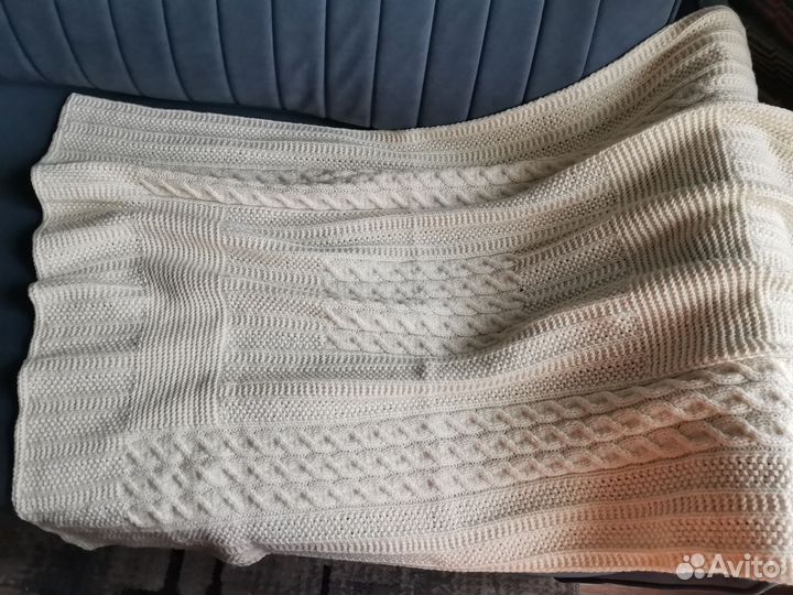 Плед детский вязаный ручная работа