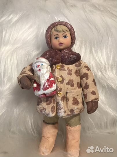 Ватные елочные игрушки