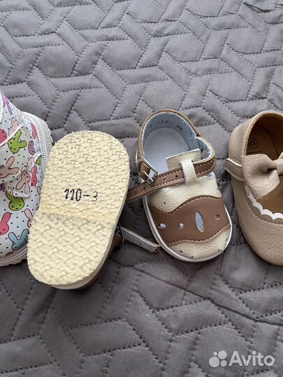 Пинетки для девочки на годик