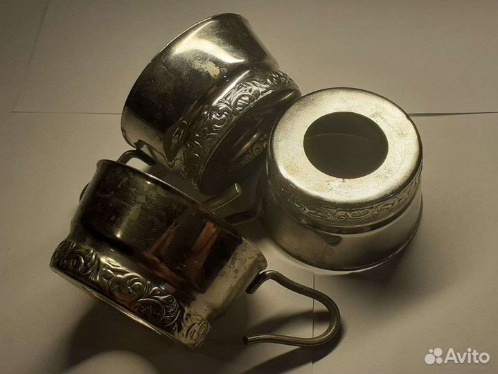 Мельхиоровые подстаканники.ссср (кофейные)