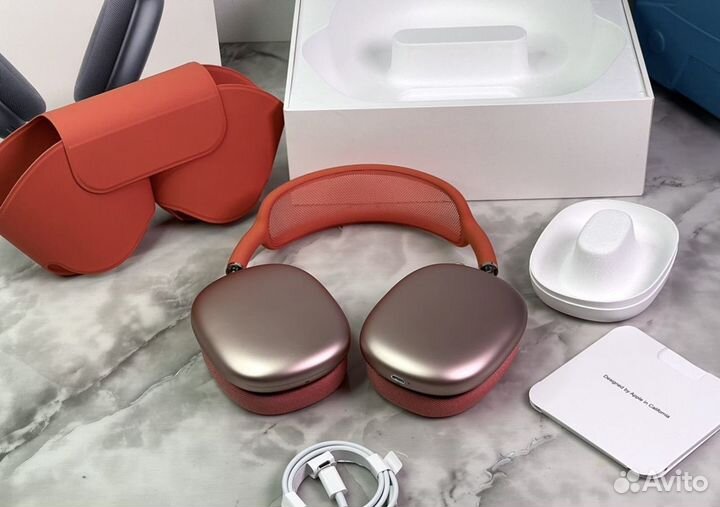 Airpods max red (красный цвет, супер люкс )