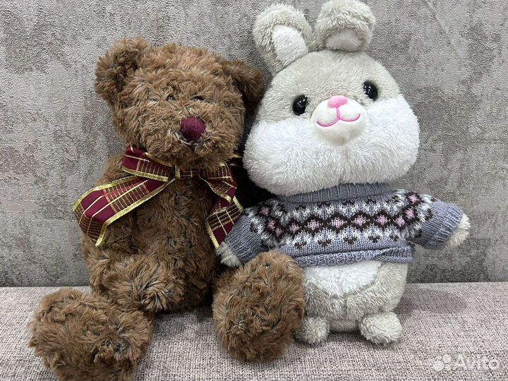 Мягкие игрушки chi chi, медведи, зайцы