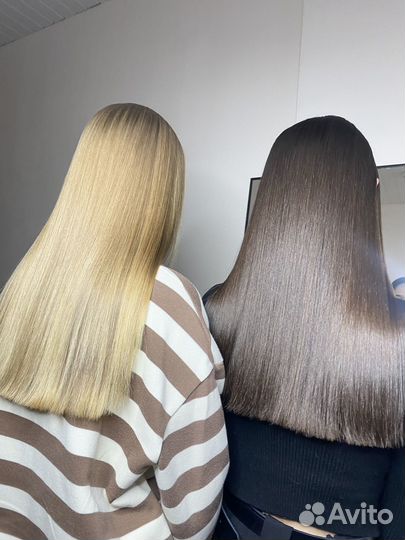 Кератиновое выпрямление волос