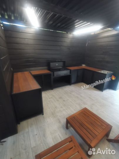 Уличная кухня барбекю