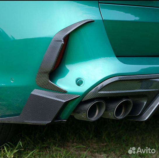 Вставки заднего бампера Карбон BMW X5M F95