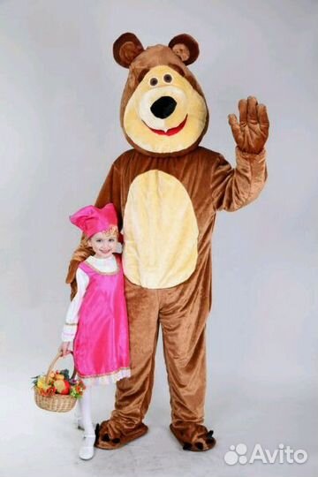 Маша и медведь ростовой костюм напрокат
