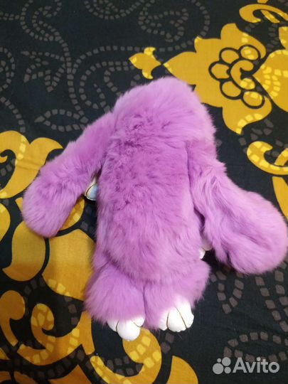 Зайка из натурального меха