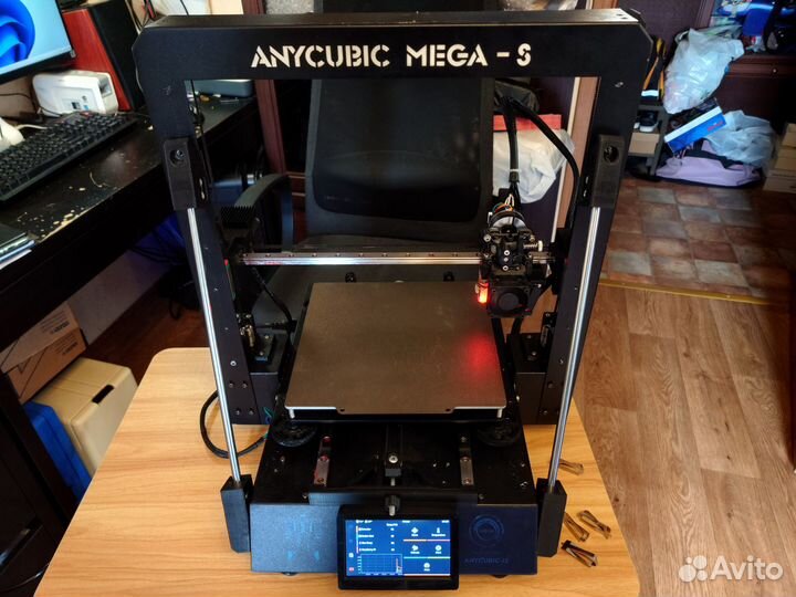 3d принтер Anycubic i3 Mega на Klipper и рельсах