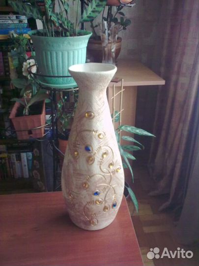 Ваза и конфетница цветное стекло СССР