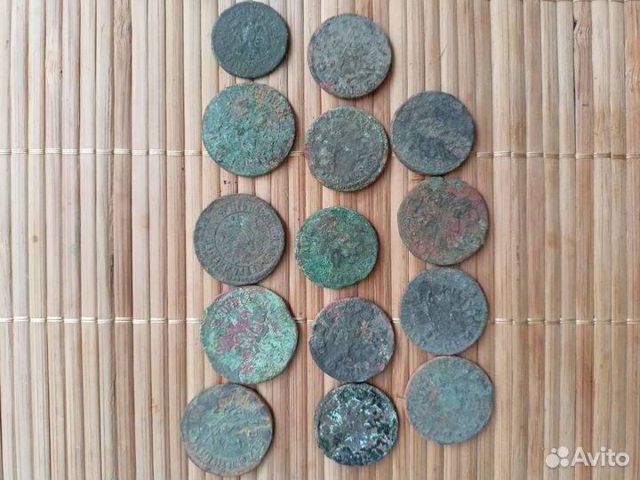 Клад монет Петра 1