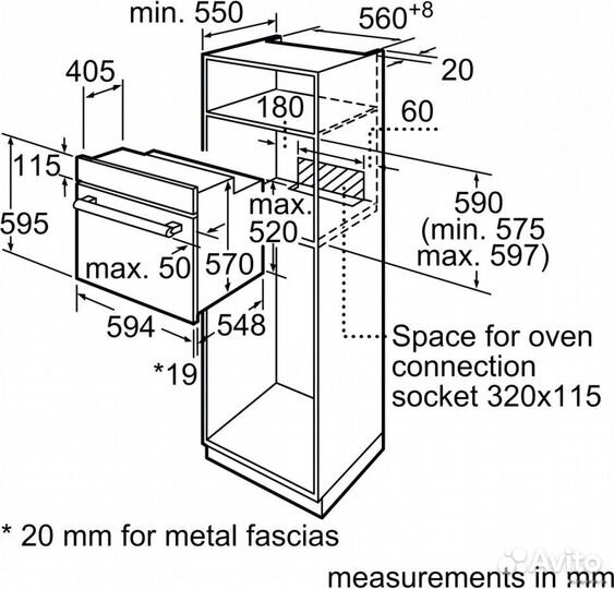 Духовой шкаф Bosch Serie 2 HBF133BR0