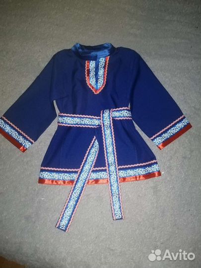 Рубаха в русском народном стиле с подвязом детская