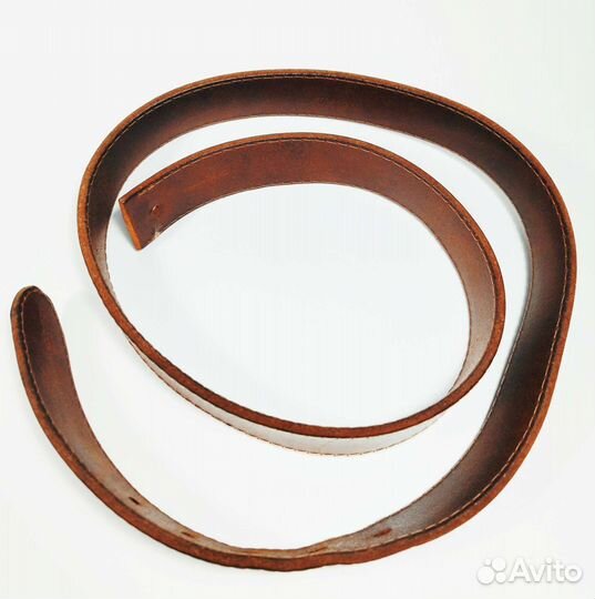 Кожаный ремень без пряжки