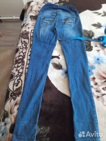 Джинсовые штанишки для беременных