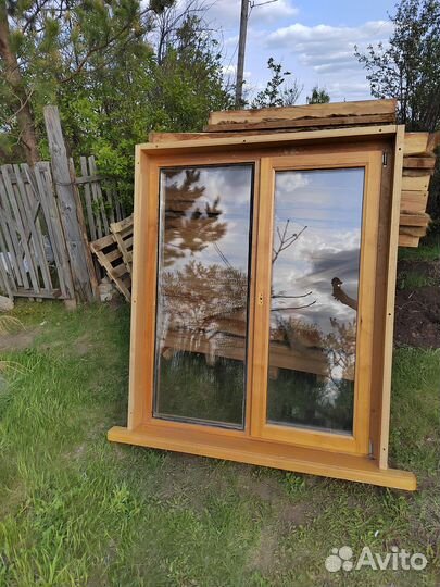 Деревянные оконные блоки из массива дуба