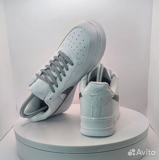 Кроссовки Nike AF1 White Refflective