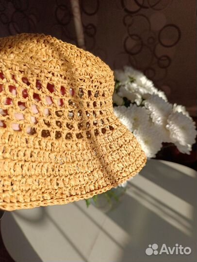 Панама женская из рафии