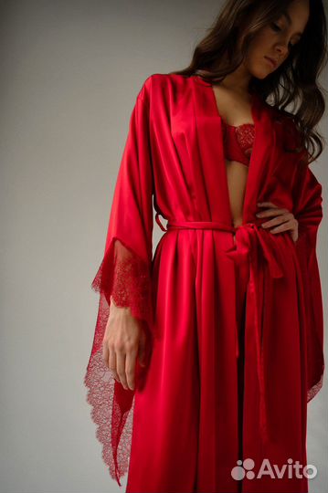 Халат-кимоно в пол