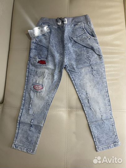 Бриджи джинсовые женские