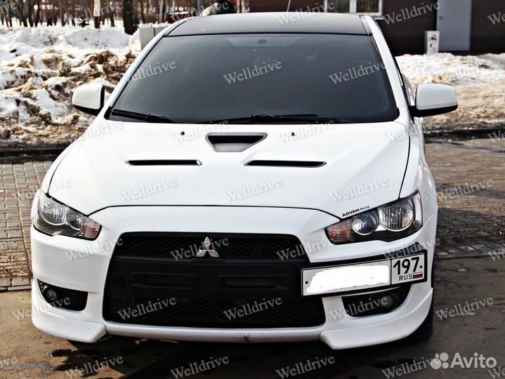 Подиум под гос номер Mitsubishi Lancer X 10 дорест