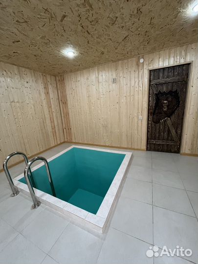 Баня на дровах с купелью