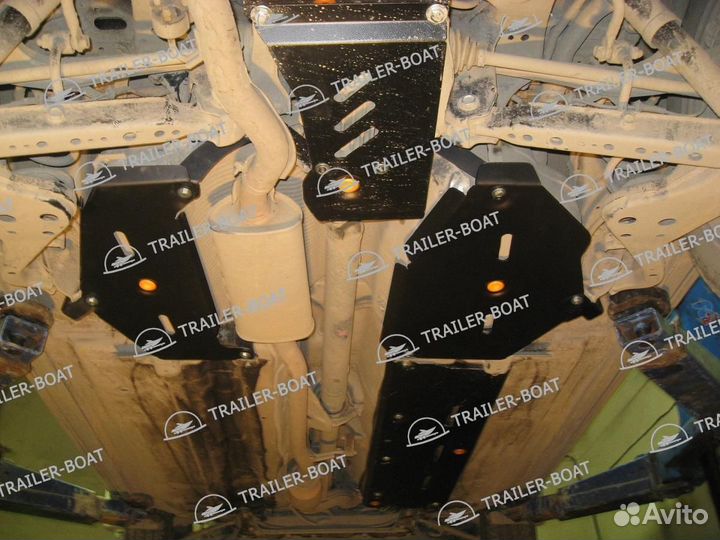 Защита редуктора заднего моста Nissan X-Trail 13-22 (T32) V-all 4WD сталь, 2 мм 3821