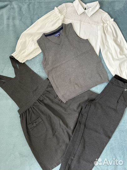 Школьная форма серая