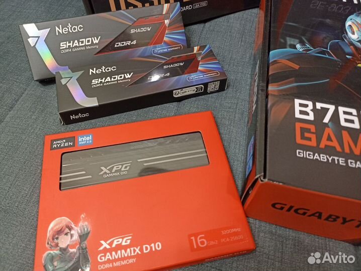 Комплект 12400f+32Гб+gigabyte B760+кулер