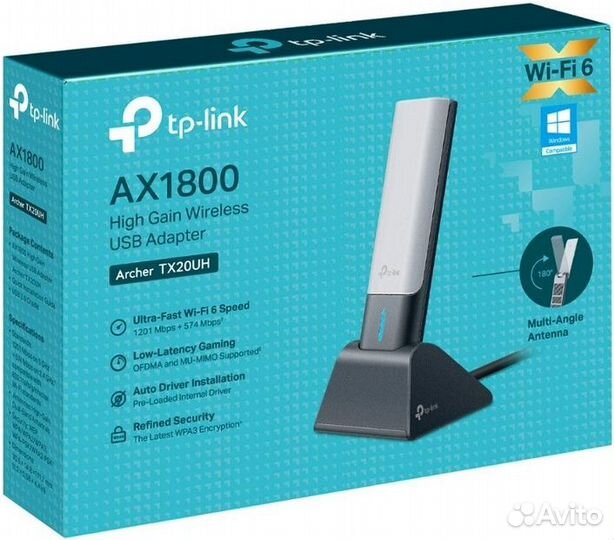 Двухдиапазонный USB-адаптер TP-Link Archer TX20UH